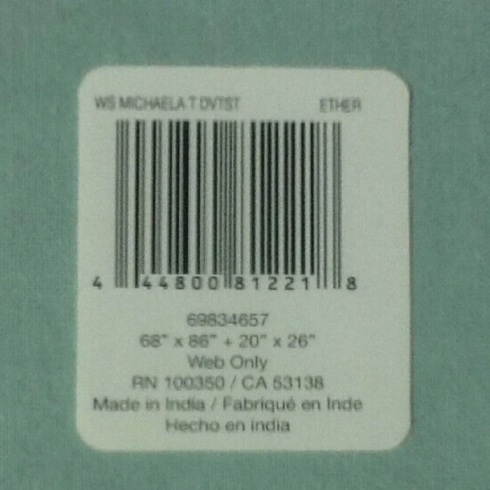 new Wild Sage™ Michaela Tufted Triangles 2-pc TWIN Duvet Cover Set - ETHER GREEN